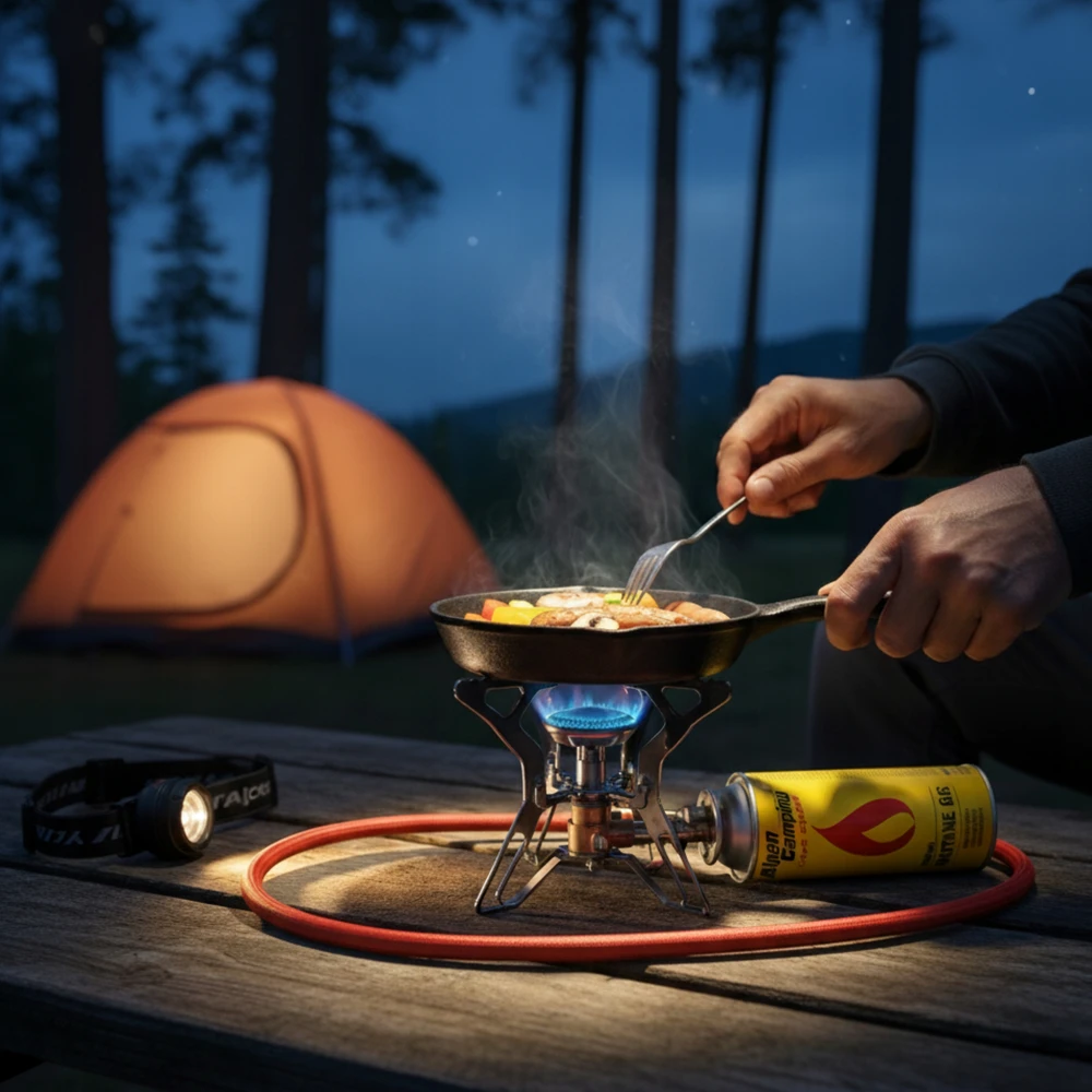 10x dujų kasetė 400 ml dujų kasetė, skirta ALPEN CAMPING dujų degikliui