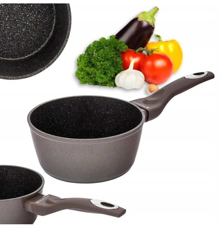 1,1 l puodas su rankena, nepridegantis, indukcinės dujos Valdinox Explore 16cm