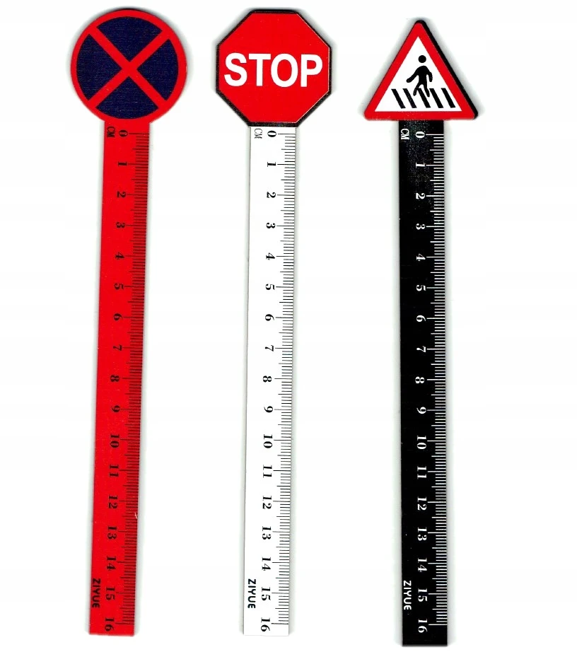 12 cm kelio ženklų liniuotė (36 vnt.) - ADAR