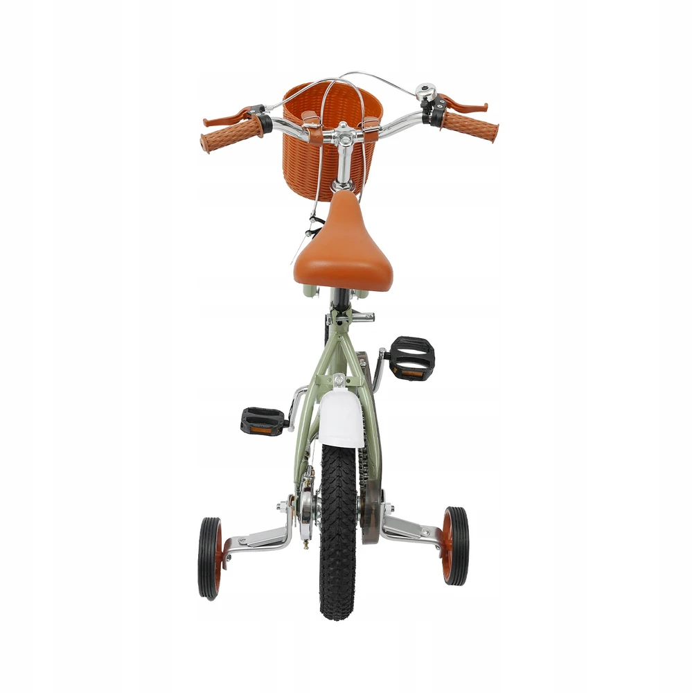 12 colių balansinis ir pedalinis dviratis 2-4 metų amžiaus - Žalias