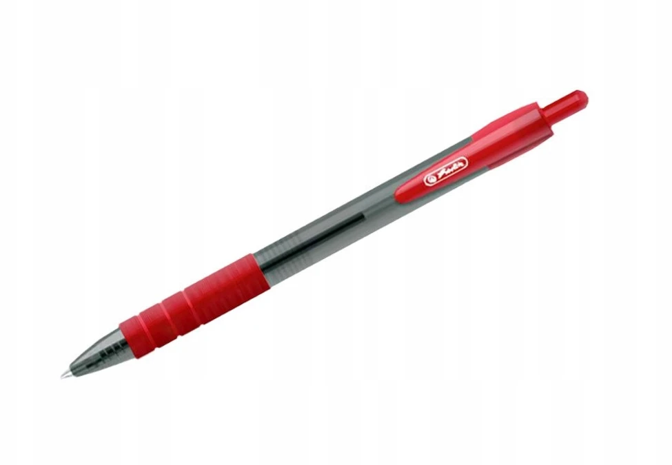 12 vnt. raudonų gelinių rašiklių Herlitz Smoothy 0,7mm