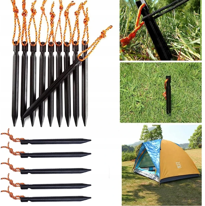 12 Vnt. TENT STARS TOURIST TENT SPEEL PLIENINIAI 18CM + KREPŠELIS