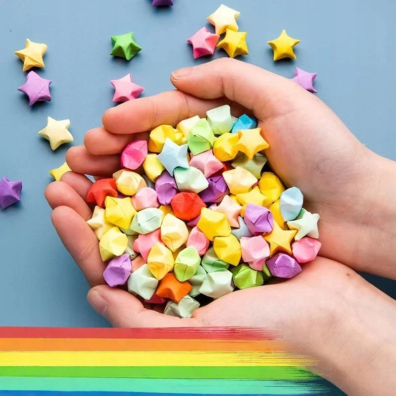 1290 vnt. POPERERINIS JUOSTOS ORIGAMI STARS POPIERINIS STARS