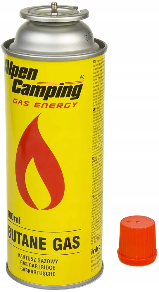 12x DUJŲ kasetė dujinė kasetė ALPEN CAMPING 400ml krosnelės degiklis grilis