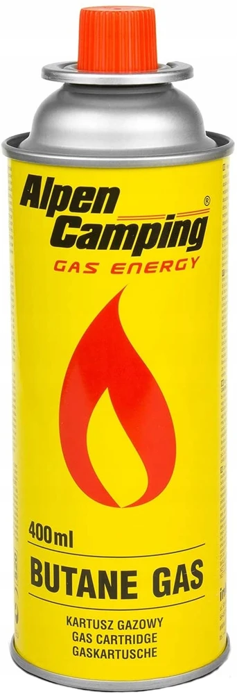 12x DUJŲ kasetė dujinė kasetė ALPEN CAMPING 400ml krosnelės degiklis grilis