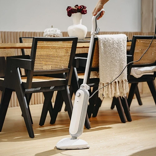 Adler Steam šluota | AD 7057 | Galia 1300 W | Vanduo bako talpa 0,38 L | Baltas/Pilkas