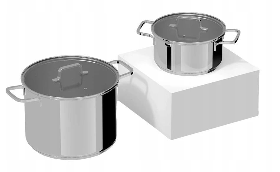 15 litrų plieno puodas, DIDELIS, indukcinis, 28 cm, su dangčiu HELIX BergHOFF