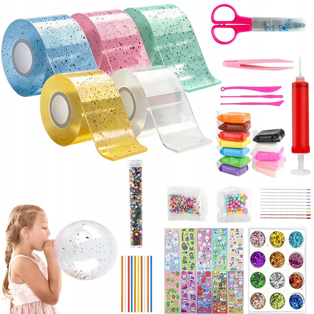 15M DVIPUŠĖ BURBULĖLIŲ JUOSTA, SKIRTA BURBUULIAMS PŪSTI BUBBLE NANO SQUISHY BUBBLE