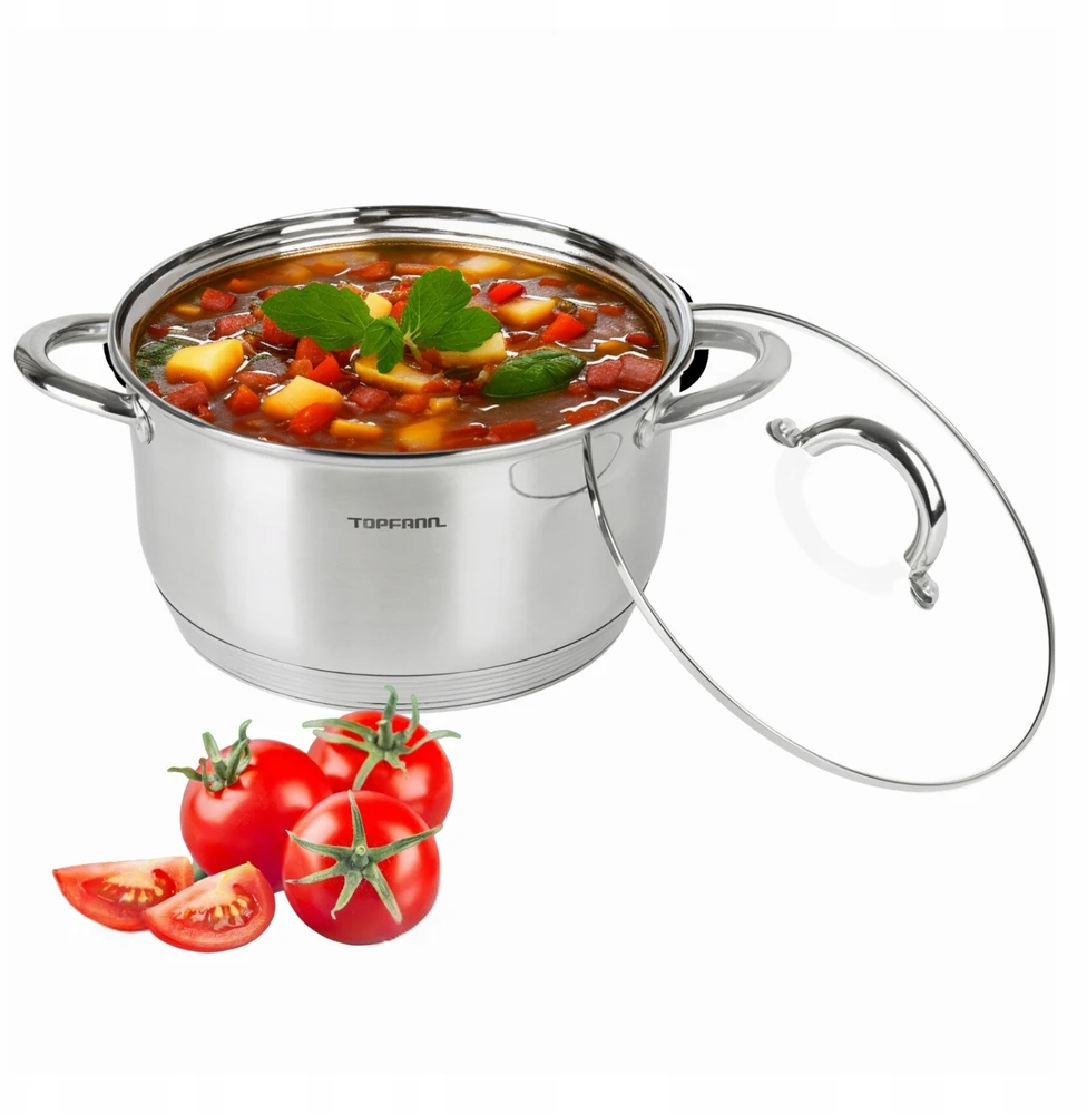 1,6 L INDUKCINIAI 16 cm DUJINIAI DUJINĖLIAI TOPFANN NENERŪDIJANJO PLIENO