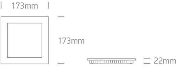 16W LED įleidžiama panelė, pilka, 3000K, 50116FA/G/W