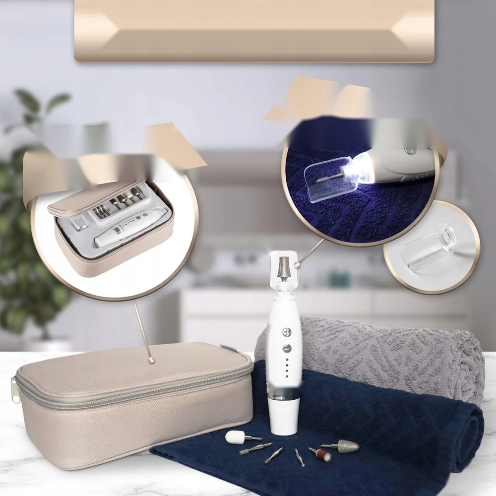 17 ELEMENTŲ MANIKIŪRO RINKINYS SAPPHIRE ELEKTRINIS PEDIKIŪRO PRIEŽIŪRA