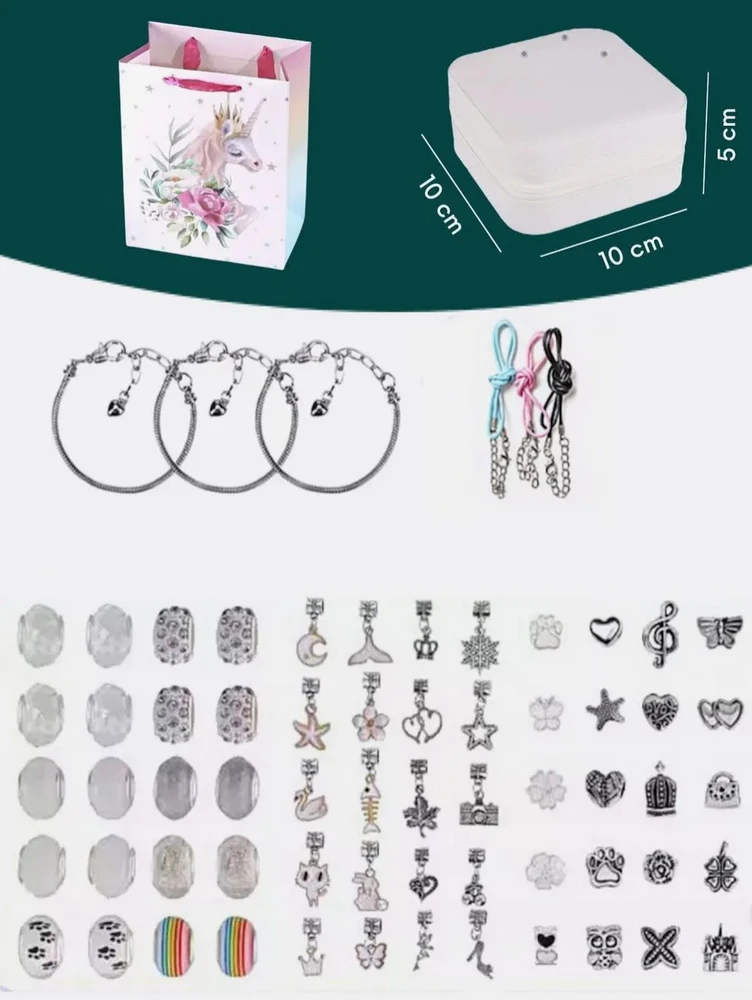 1X DIDELIS RINKINYS, SKIRTA CHARMS APYNĖLEMS IR KORJALŲ KAROLIŲ DĖŽUTĖ