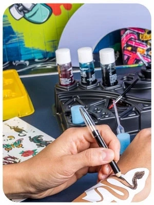 1X Mokslinės pramogos, šaunios tatuiruotės, eksperimentinis rinkinys vaikui, PUIKUS