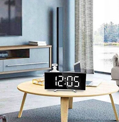 1X ZEGAR LED CYFROWY ELEKTRONICZNY BUDZIK Z BUDZIKIEM NOWOCZESNY