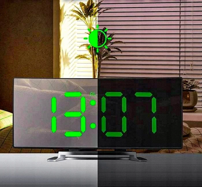 1X ZEGAR LED CYFROWY ELEKTRONICZNY BUDZIK Z BUDZIKIEM NOWOCZESNY