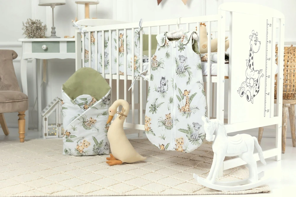 2 DALIES PATALYS VAIKŲ LOVAČIAI 120x90 LOVIŠTEI 120x60 MEDVILNĖ 100%