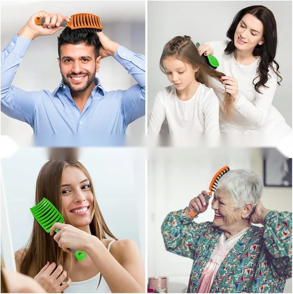 2 DALIS LAUKINIŲ ŠERIŲ NAILONINIŲ ŠEPEČETŲ ERGONOMINIS NESLYDIMO MASAŽAS