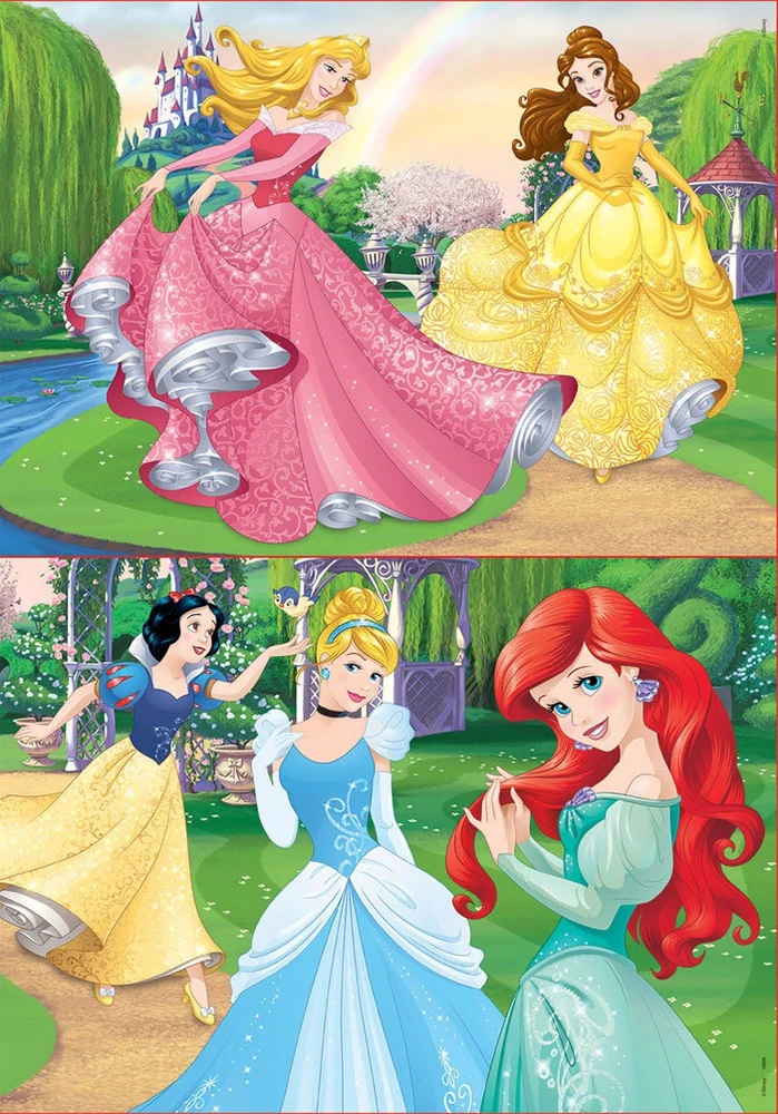 Educa dėlionė 2x20 vnt. - Disney princesės