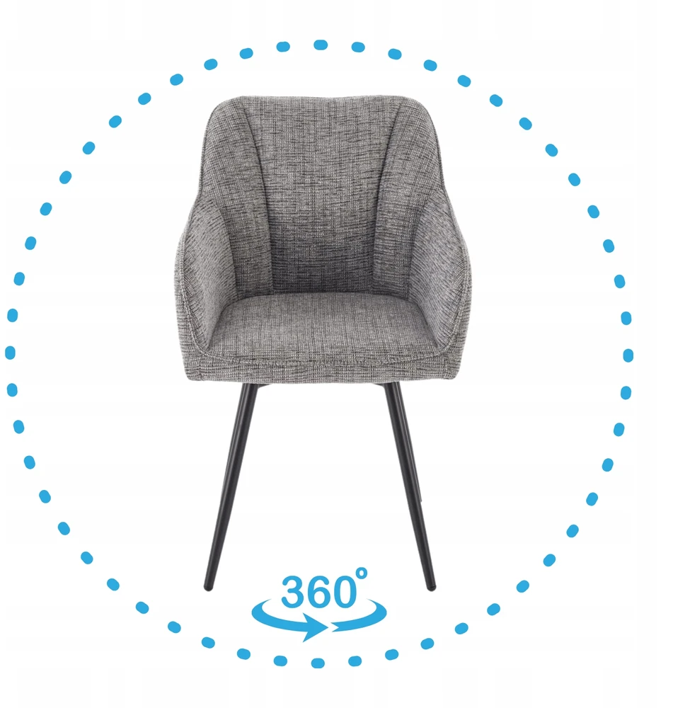 Halmar K576 chair pilkas