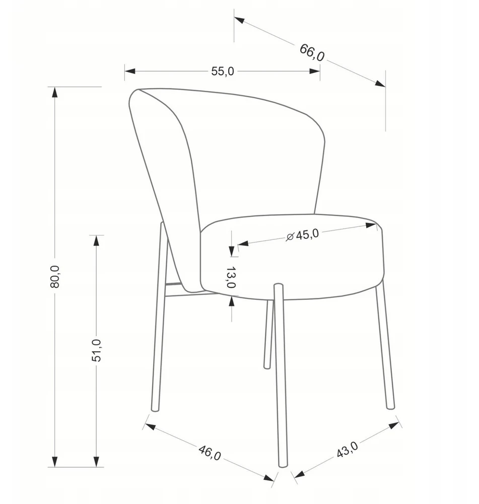 Halmar K590 K601 kėdė smėlio spalvos