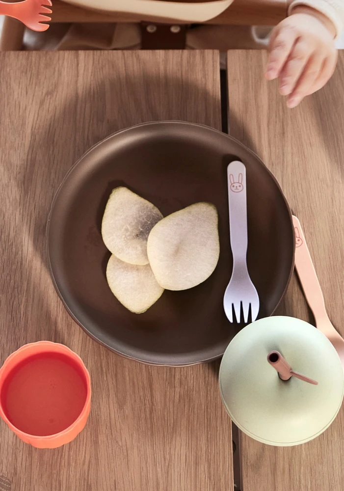 2 METŲ RINKINYS VAIKAMS LĖŠTĖ IR DUBENIS BE BPA