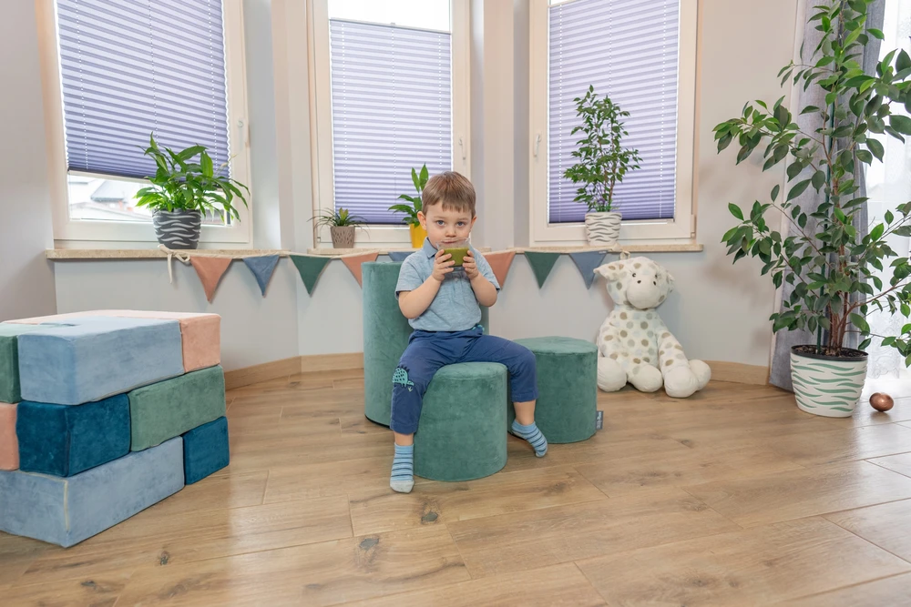 2 PUFFS ROLLERS Veliūrinis putų rinkinys VAIKAMS KiddyMoon
