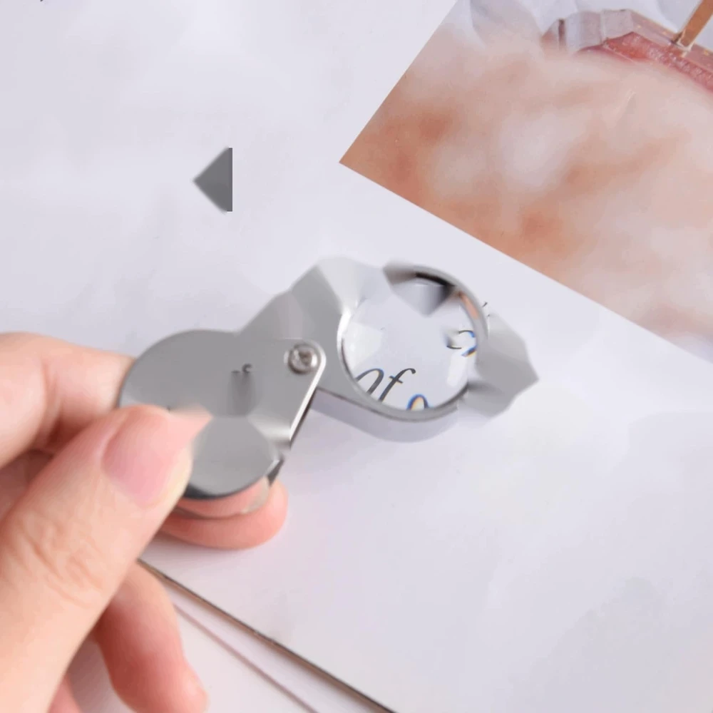 2 Vnt. 30X SULANKSTAMAS NEŠIOJAMASIS METALINIS DIDINAMASIS PADIDINIMAS JUVELYRINIŲ MONETŲ spaudams