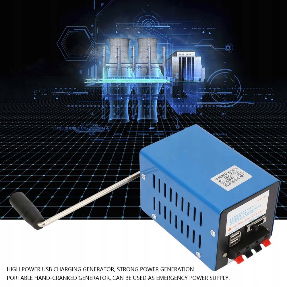 20 W AVARINIS MAITINIMO GENERATORIAUS RANKINIS SUKAMAS USB 3–15 V