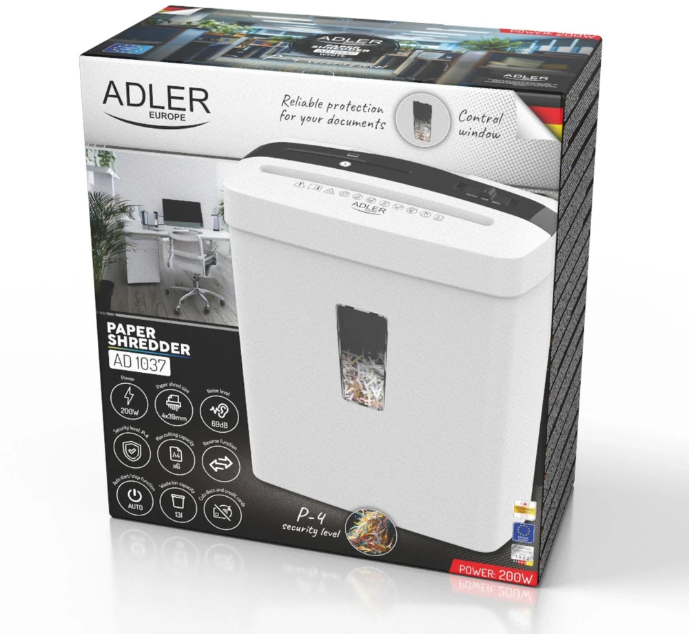 Adler Document shredder AD-1307w