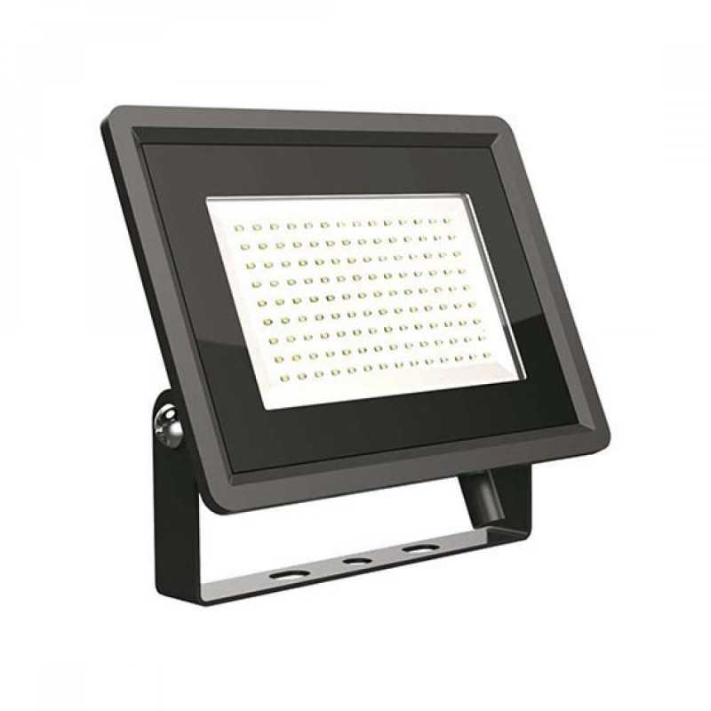 V-tac 100W LED prožektorius, juodas, 4000K