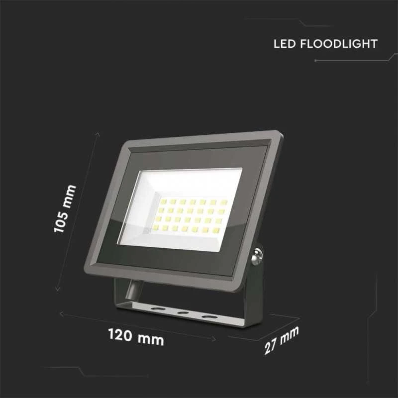 V-tac 20W LED prožektorius, juodu korpusu, 4000K