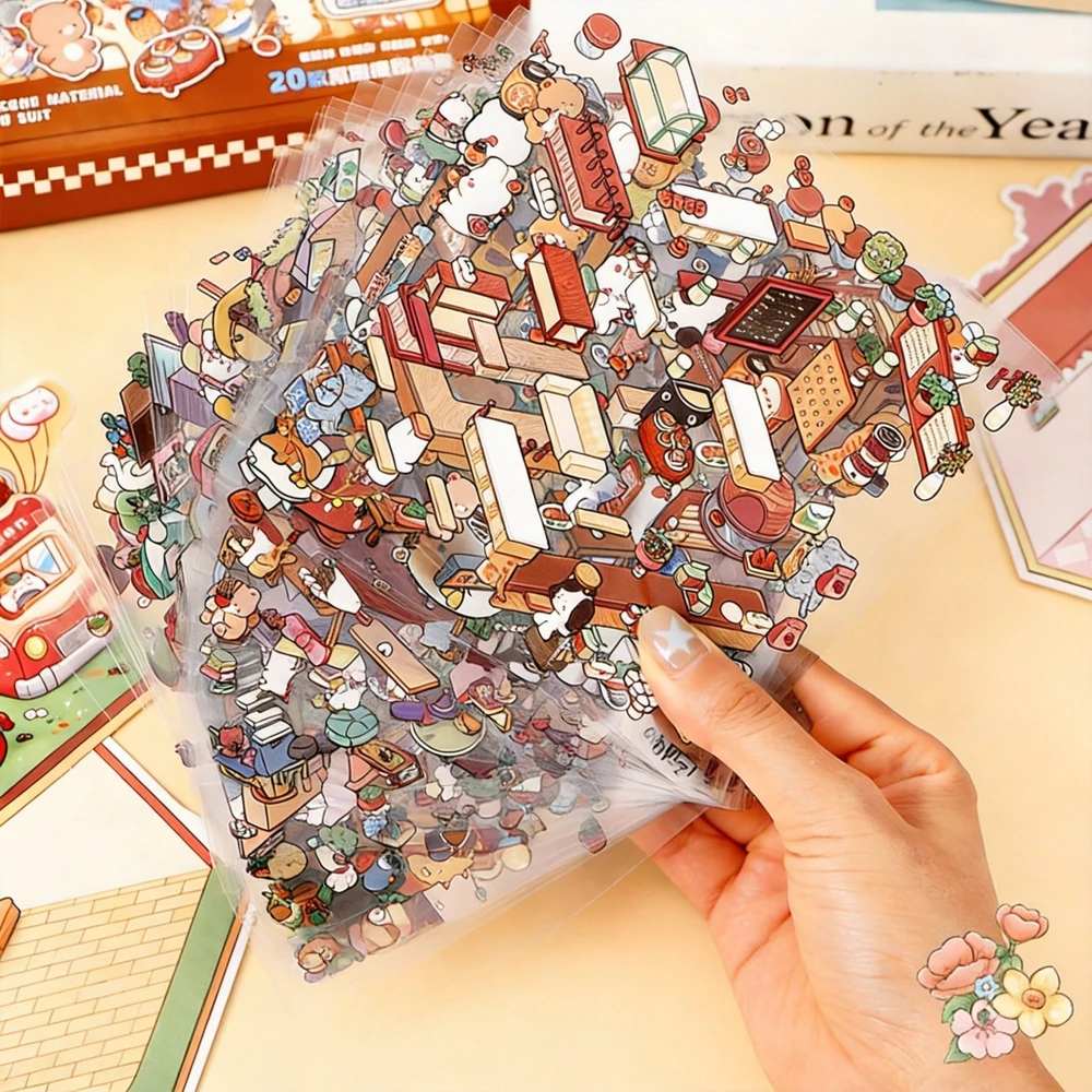 20x 3D BOX LIPDUKAI ANTISTRESINIAI lipdukai NAMAS SU SCENE BOX