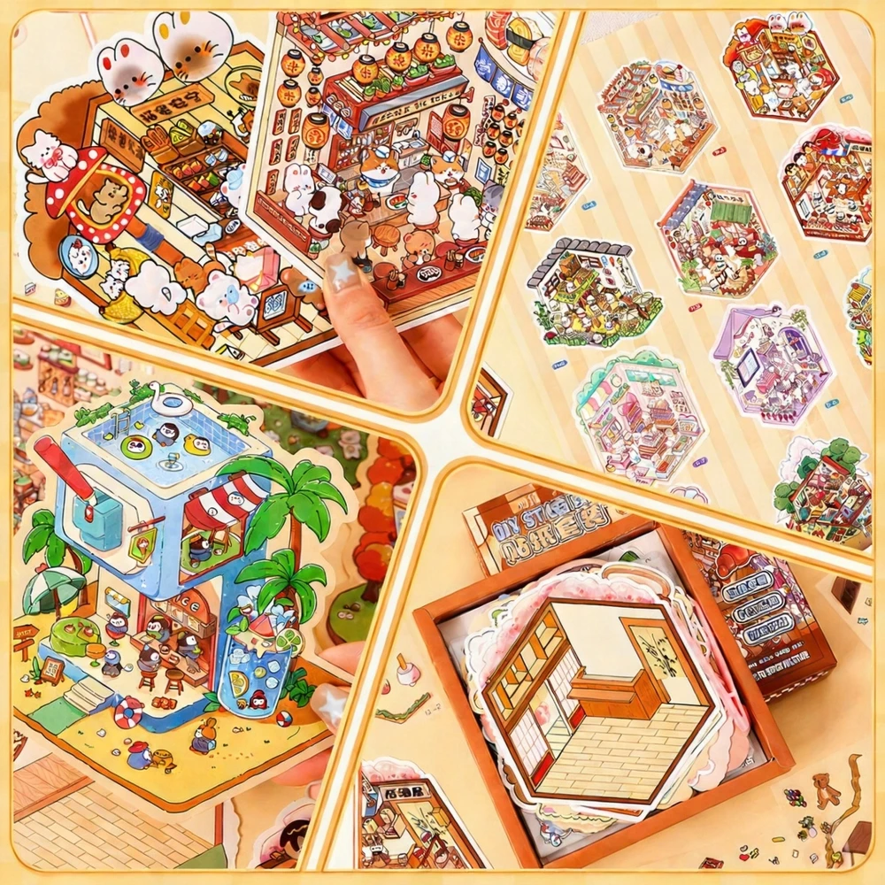20x 3D BOX LIPDUKAI ANTISTRESINIAI lipdukai NAMAS SU SCENE BOX
