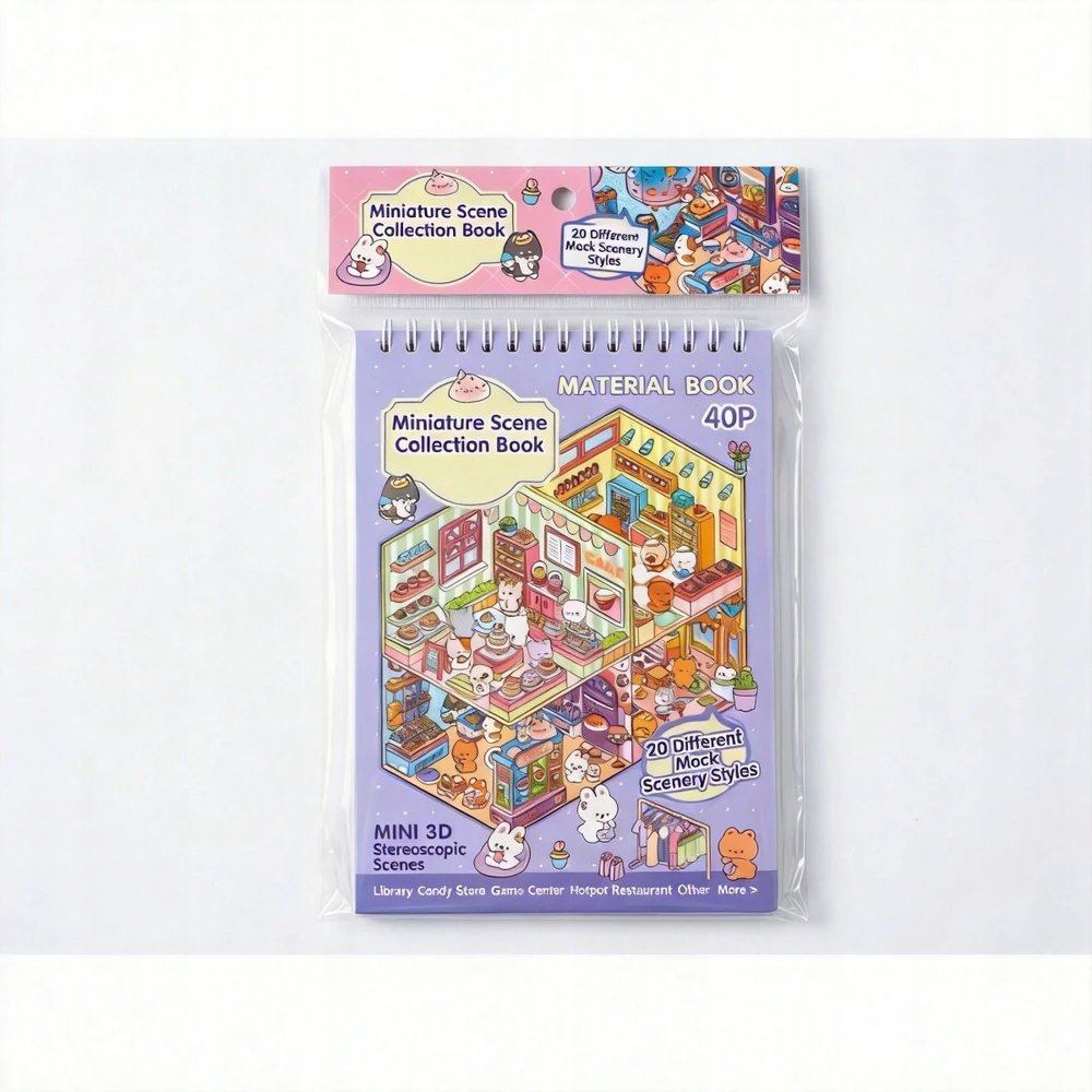 20x CREATIVE PREMIUM rinkinys Scrapbook HOUSES DIY lipdukai su pincetu