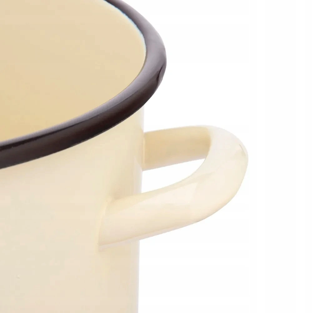 Altom Design 2,2 l tradicinis emaliuotas puodas Silesia dujoms ir indukcijai, kreminis, 16 cm