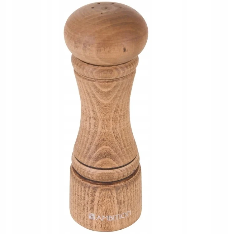 229704 Medinė druskinė 15 cm kaštonas Šachmatai AMBITION