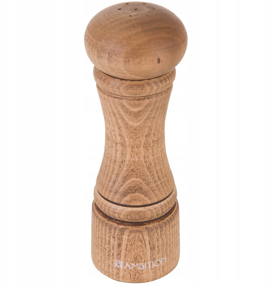 229704 Medinė druskinė 15 cm kaštonas Šachmatai AMBITION