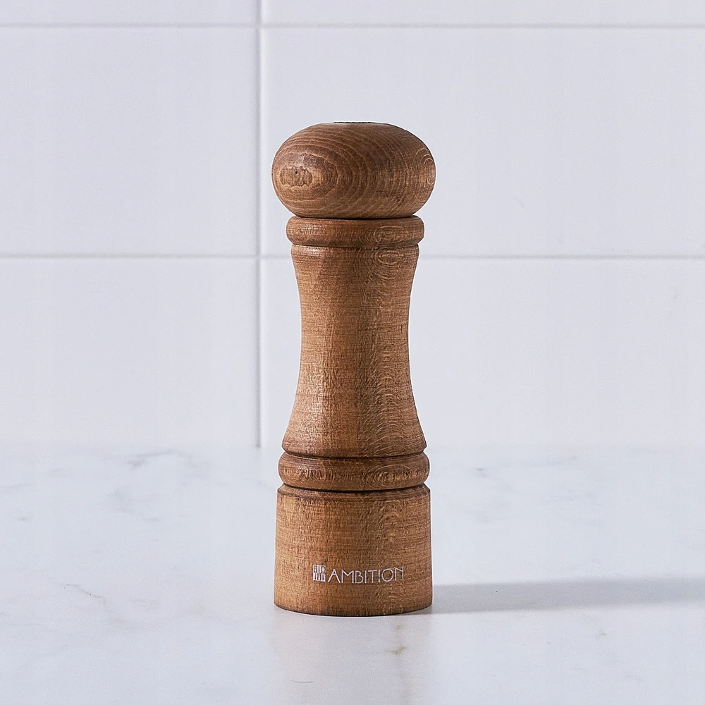 229704 Medinė druskinė 15 cm kaštonas Šachmatai AMBITION