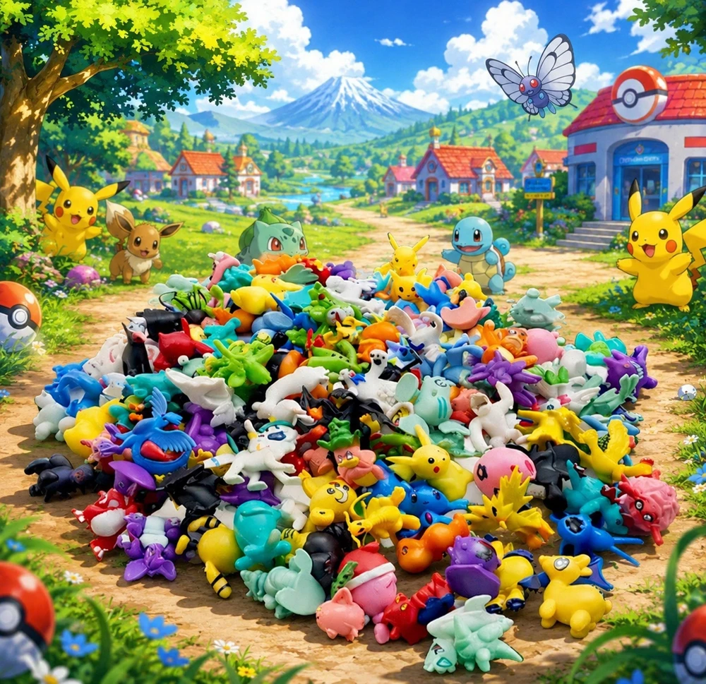 24 „Pokemon“ figūrėlių rinkinys + „Pokeball“ | XXL kolekcija | Programėlė gerbėjams