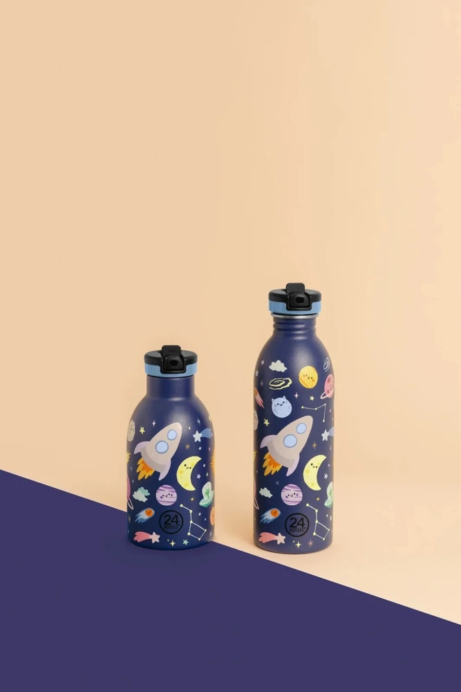 Gertuvė 24Bottles - Urban butelis - Space Friends - Mėlynas - 500 ml
