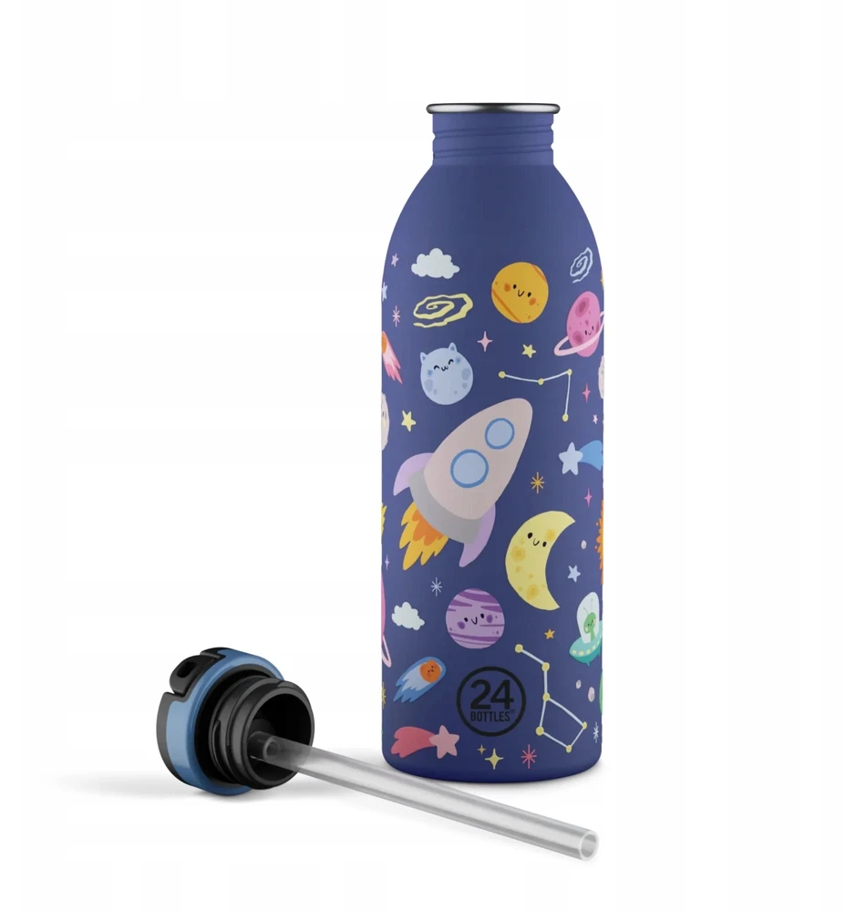 Gertuvė 24Bottles - Urban butelis - Space Friends - Mėlynas - 500 ml
