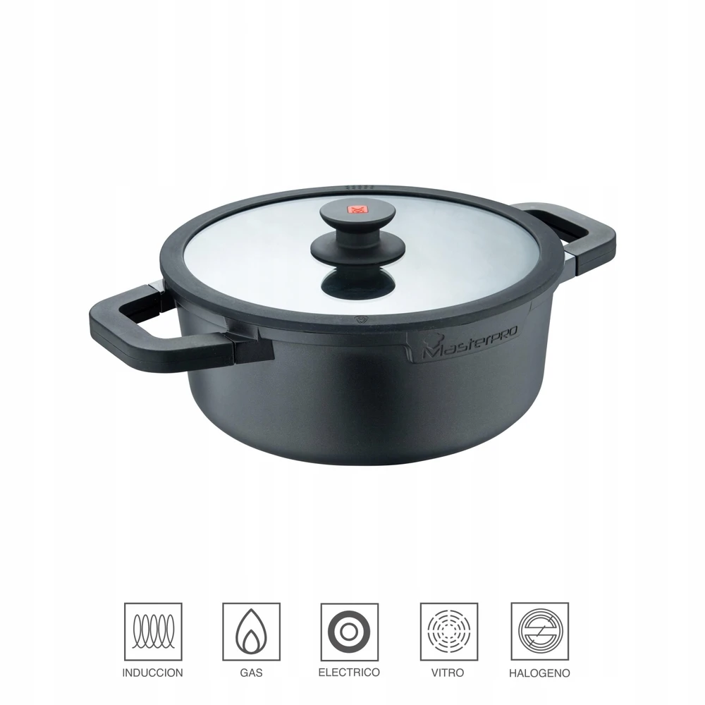 24cm tradicinis puodas Bergner EXCELENT 4.1L l Masterpro