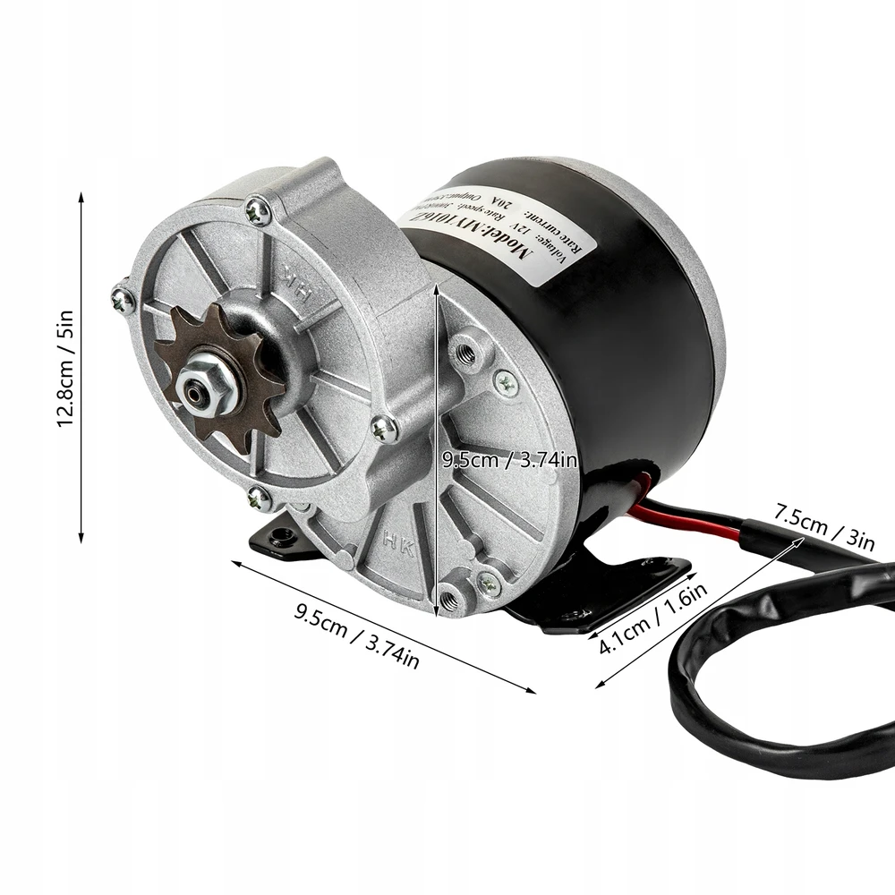 250W 12V reduktoriaus elektros variklis, variklio reduktorius