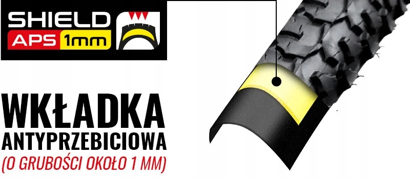 26 colių TRC dviračio padanga 26 x 1,95 ANTIPUNCŪRINIS Įdėklas 54-559 STRONG