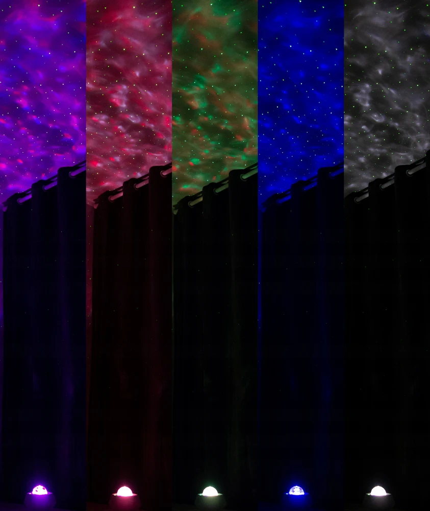 2Control Naktinė lempa LED Projektorius GWIAZD OBROTOWA RGB BT