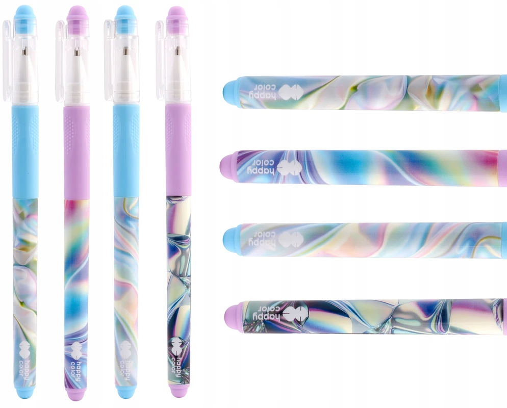 2x Ištrinamas rašiklis Happy Color Holo Wave, mėlynas, 0,5mm