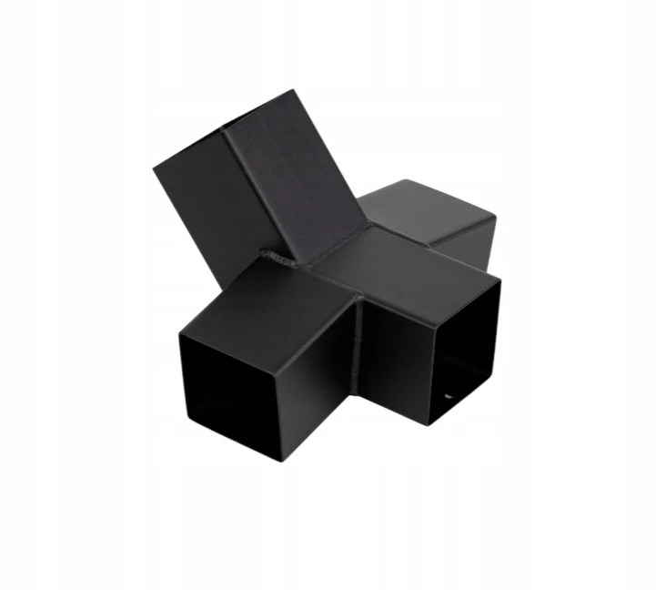 2x Metalinis Hamako Stovas 100x100mm, Juodas Jungiklis