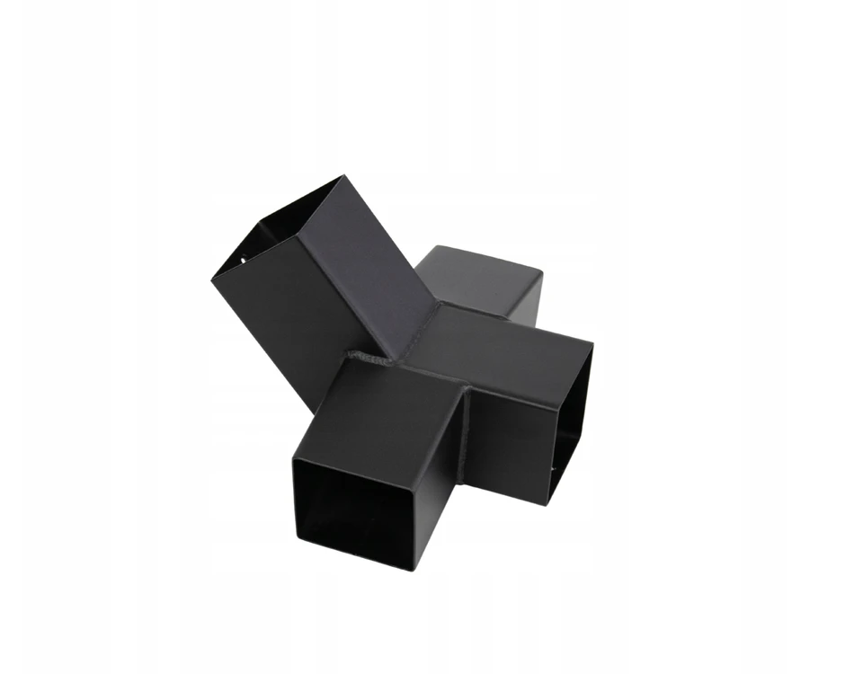 2x Metalinis Hamako Stovas 100x100mm, Juodas Jungiklis