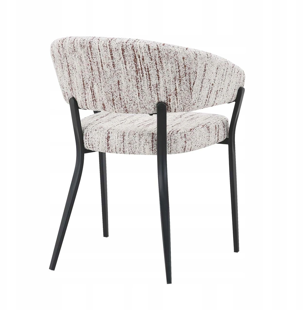 2x minkštų kėdžių rinkinys LUNA C Boucle cream Domaison