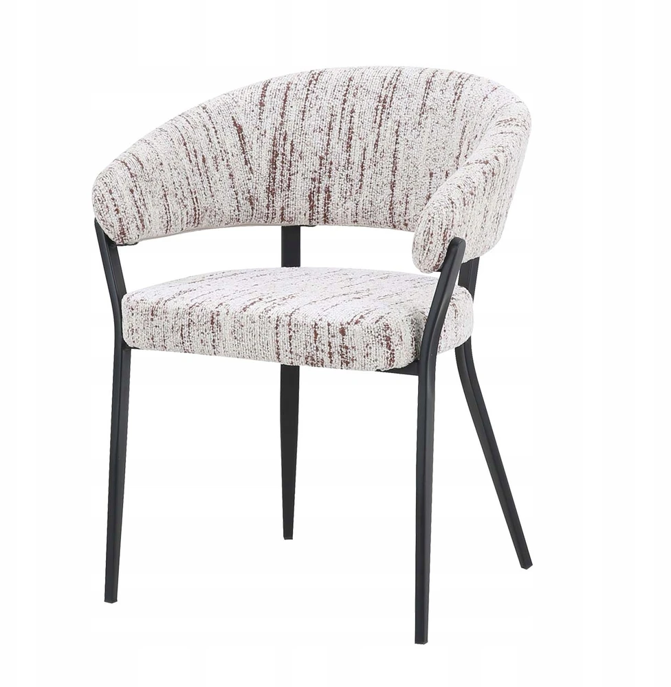 2x minkštų kėdžių rinkinys LUNA C Boucle cream Domaison
